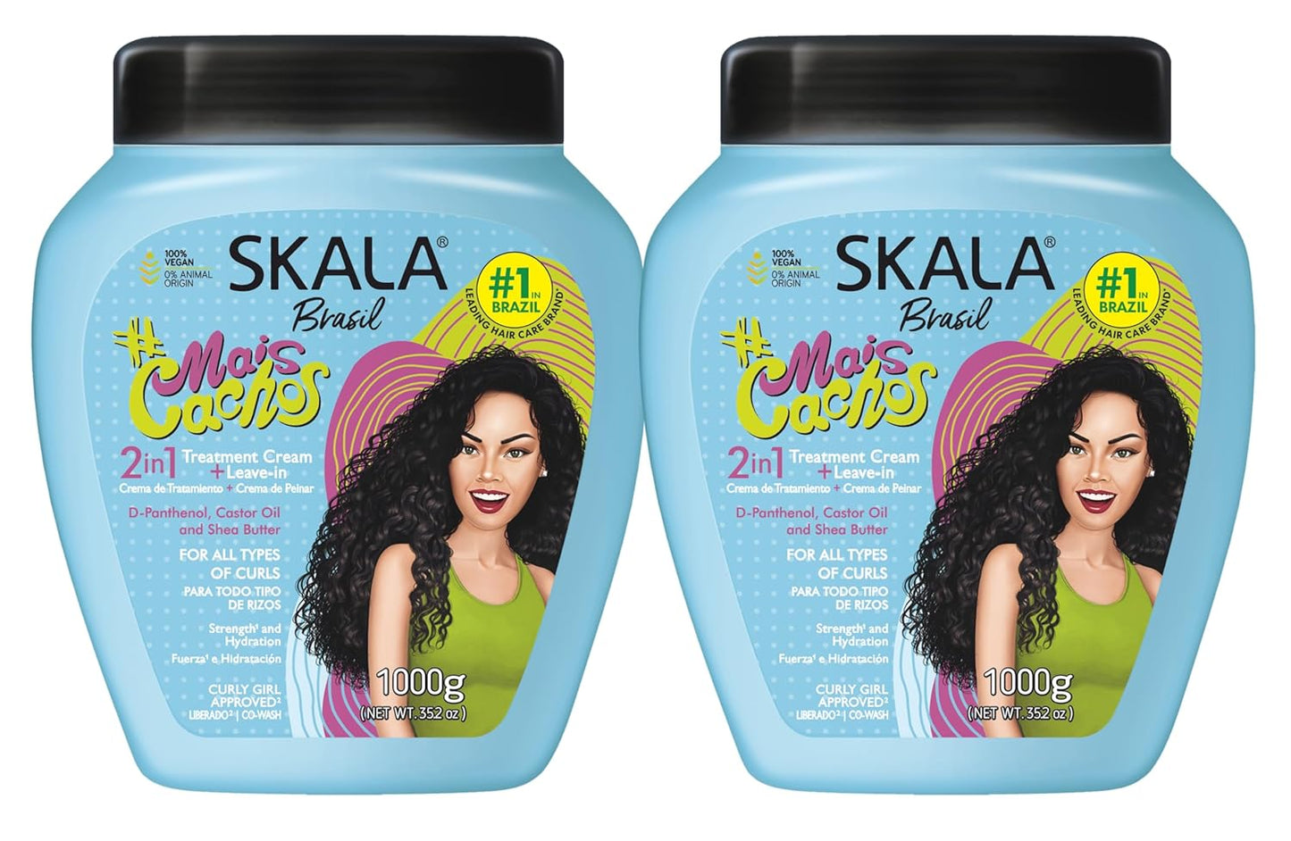Skala Mais Cachos 2 in 1 Treatment 1000g (2 Pack)