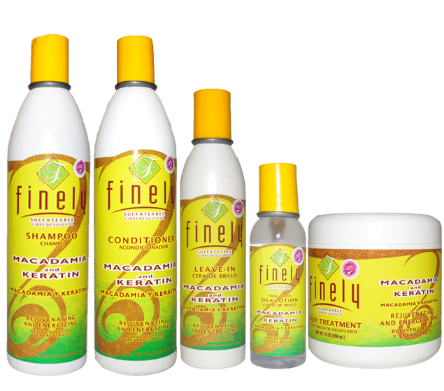 Finely Macadamia & Keratina Hair Kit (5 Piece Set)
