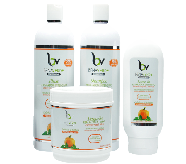 Benaverde Pumpkin and Biotin Hair Kit (4 Piece Set)