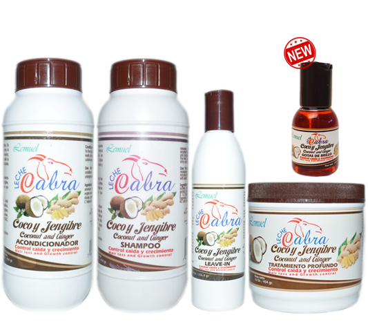 Leche de Cabra Coco y Jengibre Hair Kit (5 Piece set)