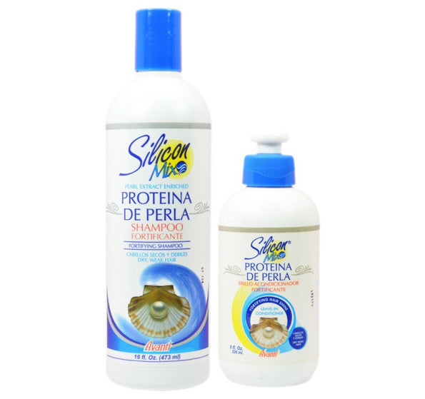 Silicon Mix Perla Protein Shampoo and Leave-in