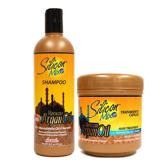 Silicon Mix Moroccan Argan Oil Shampoo and Treatment